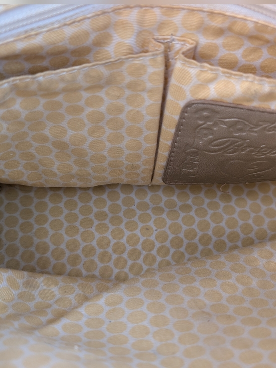 Vintage Brighton Straw Shoulder Bag 2000s Red Patent Leather Silver Hardware - Picture 9 of 9